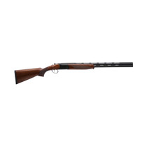 Stevens 22156 555 Compact 410 Gauge Break Open 3" 2rd 24" Black Satin Over/Under Vent Rib Barrel, Satin Black Aluminum Receiver, Fixed Satin Turkish Walnut Stock, Ambidextrous