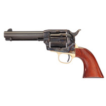 Taylors & Company 450DE 1873 Ranch Hand Deluxe 45 Colt (LC) 6rd 4.75" Blued Cylinder & Barrel Color Case Hardened Steel Frame Walnut Navy Size Grip (Taylor Tuned)