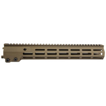 Geissele Automatics 05650S Super Modular Rail MK16 13.50" M-LOK, Desert Dirt Aluminum for AR Platform, Barrel Nut Included