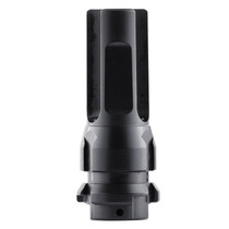 Dead Air DA302 Flash Hider Black with 5/8"-24 tpi Threads & 2.70" OAL for 7.62mm Sandman Series, KeyMod Equipped Nomad-30 & Primal Suppressors