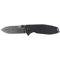 CRKT 2495K SQUID XM 2.95" Folding Drop Point Plain Black Stonewashed D2 Steel Blade/Black G10/SS Handle Includes Pocket Clip
