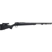 Traditions CR94660440 NitroBolt 50 Cal 24" Tungsten Cerakote Fluted Threaded Barrel, Adj Cheek Piece & LOP Black Synthetic Stock
