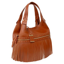 Bulldog Cases Shoulder Bag w/ Tassel & Holster - Cognac