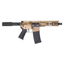 Diamondback DB1912K061 DB15 AR Pistol Carbine Length 5.56x45mm NATO 30+1 7" Heavy Barrel w/A2 Flash Hider, 6" M-Lok Handguard, Flat Dark Earth Buffer Tube Foam Pad Stock, Magpul MOE Grip