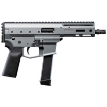 Angstadt Arms AAMDP09PG6 MDP-9 9mm Luger 27+1 5.85" Black Melonite Threaded Barrel, M-LOK Free-Float Handguards, Tactical Gray Cerakote Aluminum Picatinny Rail Receiver, Black Polymer Grips