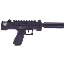 MasterPiece Arms 30DMGBLK Defender Top Cocking TB 9mm Luger Caliber with 4.50" Barrel, 17+1 Capacity, Overall Black Cerakote Finish, Black Aluminum Grip Right Hand Includes Polymer Case