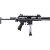 B&T Firearms 500003SDTB SPC9 SD 9mm Luger 33+1 4.50" with RBS Suppressor, Black, Tele Brace Adapter, Polymer Grip (OEM Mag)