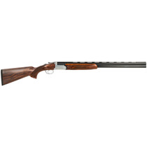 Fausti Usa, Inc 15803 Caledon 28 Gauge 2.75" 2rd 26" Blued Barrel, Engraved Stainless Rec, Wood Laser Grain Stock, Metallic Bead Sight