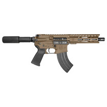 Diamondback DB1912O061 DB15 7.62x39mm 28+1 7", FDE, Carbon Lower, 6" M-LOK Handguard, Black Padded Buffer Tube/Magpul Grip
