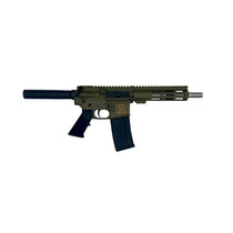 Great Lakes Firearms GL15223SSPODG AR-15 Pistol 223 Wylde 30+1 7.50" Stainless Barrel, OD Green Rec, 7" M-LOK Handguard, Buffer Tube (No Brace), Black A2 Grip
