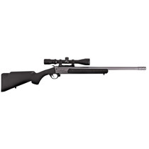 Traditions CR5-361130T Outfitter G3 w/Scope 360 Buckhammer 22" Tungsten Cerakote Chrome Lined Steel/ Target Crown Barrel, Tungsten Cerakote Drilled & Tapped Receiver, Black Synthetic Stock