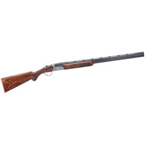 Rizzini USA 41011229 Round Body EM Full Size 12 Gauge Break Action 2rd 29" Vent Rib Barrel, Coin Anodized Silver Receiver, Fixed w/Prince of Whales Grip Grade III Turkish Walnut Stock