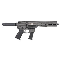 LWRC ICP9TG8 IC-9 9mm Luger 33+1 8.50" Black Nitride Threaded Barrel, M-LOK Handguard, Tungsten Gray Aluminum Receiver w/Integrated Rail Base, Black Pistol Tube, LWRC Ultra Combat Grip, Ambidextrous