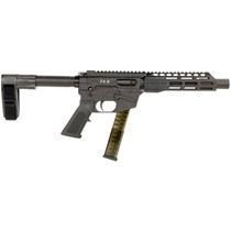 FREEDOM ORDNANCE FX9P8SBM FX-9 9mm Luger 31+1 8" Black Nitride Steel Barrel, M-LOK Handguards, Black Anodized Aluminum Picatinny Rail Receiver, Black SB Mini Brace, AR15 Grip