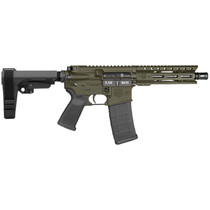 Diamondback DB1913K101 DB15 5.56 NATO 30+1 7" Black Nitride Heavy Threaded Barrel, OD Green Cerakote Picatinny Rail Aluminum Receiver, 6" M-LOK Handguard, SB Tactical Brace & Black Magpul MOE Grip