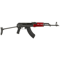 Century Arms RI3321RN WASR-10 7.62x39mm 30+1 16.25" Black Romanian AK Barrel, Black Underfolding Stock, Red AKM Pattern Furniture