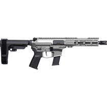 CMMG 45A890FTNG Banshee FE MkG 45 ACP 13+1 8" Black Nitride Threaded Barrel, M-LOK Handguard, Titanium Cerakote Aluminum Receiver w/Picatinny Rail, Black Polymer CMMG RipBrace, CMMG Zeroed Grip