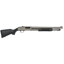 Mossberg 50790 590A1 Pro 12 Gauge 6+1 18.50" Tungsten Gray Cerakote Barrel & Steel Drilled & Tapped Receiver, Black Synthetic Stock