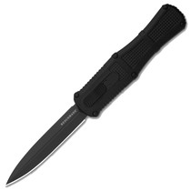 Benchmade Claymore OTF D/A Auto Knife Black Grivory 3.9" Blade Gray