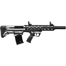 Gforce Arms GFY1USG GFY-1 USA 12 Gauge Semi-Auto 3" 5+1 18.50" Black Threaded Barrel, B&W American Flag Aluminum Receiver w/Picatinny Rail, B&W American Flag Bullpup Polymer Stock, Black Polymer Grip