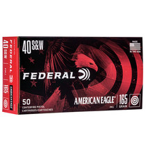 Federal AE40R3 American Eagle 40 S&W 165 GR FMJ 50 Rounds