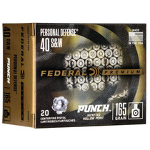 Federal PD40P1 Power Point 40 S&W 165 GR JHP 20 Rounds