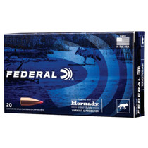 Federal Varmint & Predator 22-250 Remington Ammo 55 Grain Hornady V-Max Polymer Tip 20 Rounds