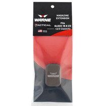 Warne MEG1932DE Magazine Extension made of 6061-T6 Aluminum with Hardcoat Anodized Flat Dark Earth Finish for Glock 19, 23 Magazines (Adds 3rds 9mm Luger, 2rds 40 S&W)
