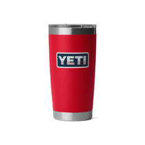 YETI Rambler 20 oz Tumbler with MagSlider Lid Rescue Red Badge