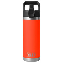 YETI Rambler 18 oz Water Bottle with Straw Cap Solar Flare