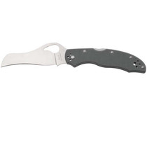Spyderco byrd Gooney Folding Knife 3.44in Plain Edge Gray G-10