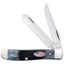 Case Mini Trapper Gray Sawcut Jig Bone Folding Knife