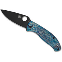 Spyderco Tenacious R.I.L. Disarray D2 Black Blade Folding Knife