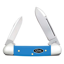 Case Smooth Light Blue Synthetic Baby Butterbean Folding Knife
