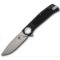 CobraTec EDC Scout Button Lock Folding Knife Black Grivory