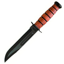 KA-Bar USMC Fighting/Utility 7" Fixed Blade Leather Sheath 1217
