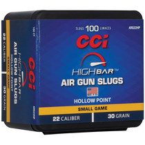 CCI ARS22HP High Bar Air Gun Slug 22Cal 30gr Hollow Point 100 Per Box/5 Case