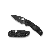 Spyderco Native 5 Lightweight Folding Knife Black DLC PlainEdge