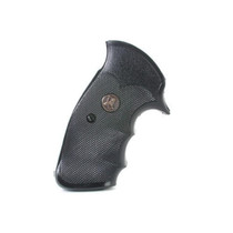 Pachmayr Gripper Professional Grips S&W K, L-Frame Square Butt Rubber Black