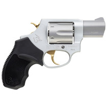 Taurus 856 38 Special 2" Barrel Black Rubber Grip Stainless Gold Accents 6rd