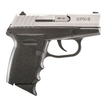 SCCY CPX-3 .380 ACP 4.96" Barrel 10rd Black Grip Stainless Steel Slide