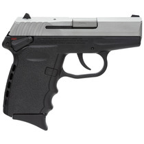 SCCY CPX-2 Two Tone 9mm Natural Satin Stainless Steel Slide Black Frame 10 Round