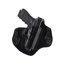Bianchi Allusion 135 Tuckable ITW Holster RH Glock 17, 22, 31 Leather Black