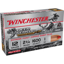 Winchester Deer Season XP Copper Impact 12 Gauge 2-3/4" 1 oz Copper Extreme Point Sabot Slug Lead-Free 5 Rounds