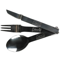 Coleman Stainless Steel Nesting Utensil Set Knife, Fork And Spoon