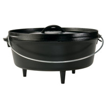 Lodge Preseasoned Camp Dutch Oven, 6 Quart