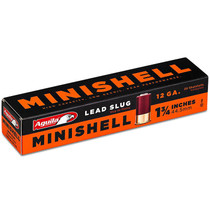 Aguila Minishell 12 GA 1-3/4" Length 7/8oz Lead Slug 20 Rounds