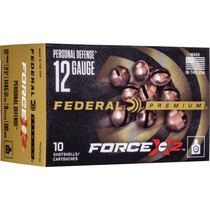 Federal Premium Personal Defense 12 GA 2-3/4" Force X2 00 Buckshot 9 Pellets 10 Rounds