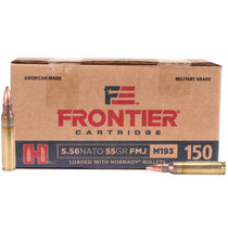 Hornady Frontier 5.56 NATO 55GR FMJ 150 Rounds