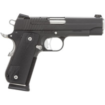 Sig 1911 45 ACP 4.2In Nightmare Black SAO Siglite Black G10 Grip (2) 8RD Steel MAG Fastback